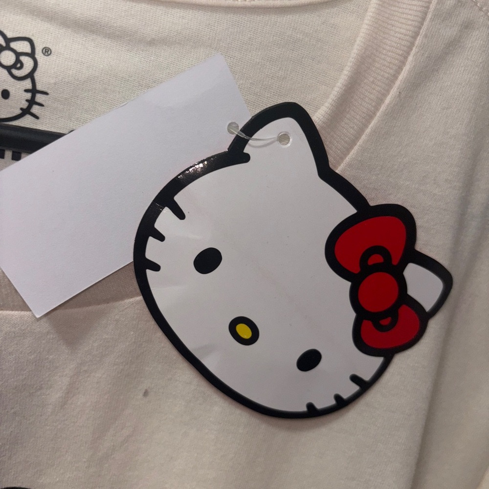Hello Kitty by Sanrio Women’s Oversized Kawaii Graphic Tee NWT - Picture 6 of 11